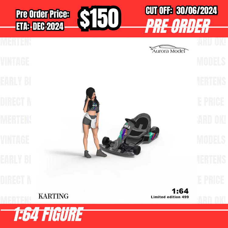 PO-$150 * Moreart * 1:64 Karting HKS (Kart + Figure) [OD26/06]