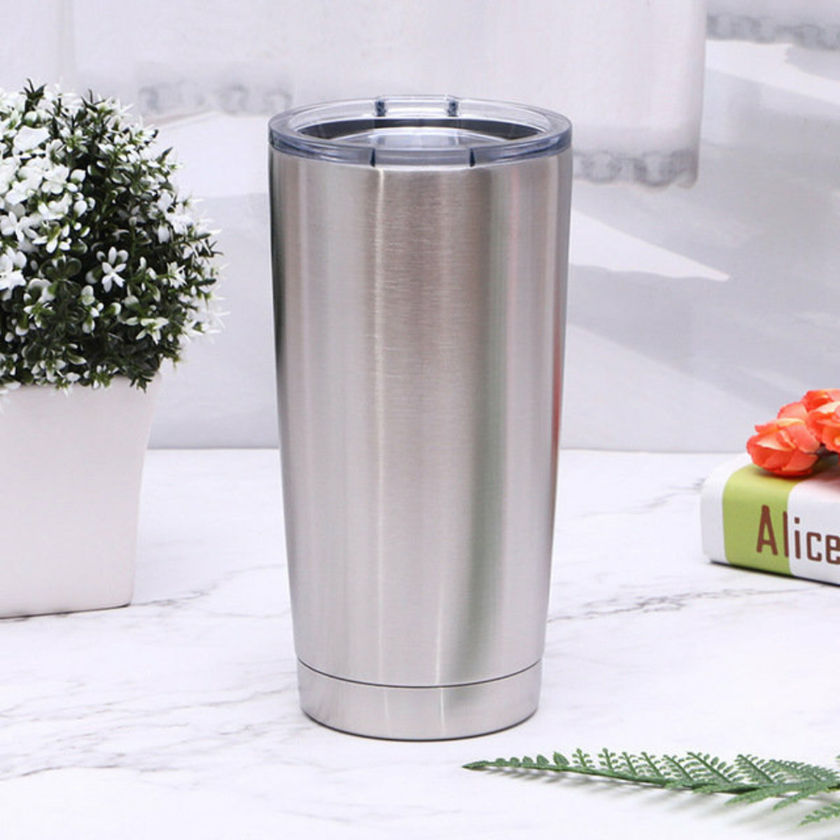 日本TSK 20oz保溫保冷304不鏽鋼雙層保溫杯-冰霸杯600ML（送真空推片蓋) (P2696)