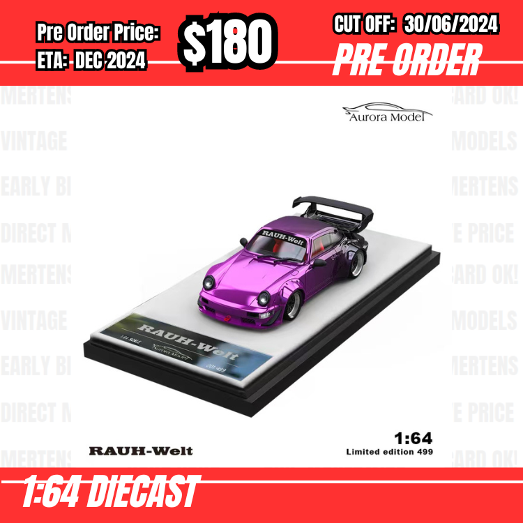 PO-$180 * Time Micro * 1:64 RWB964 Chrome Purple Black [OD26/06]