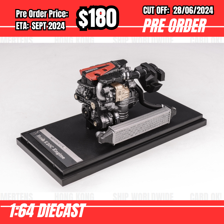 PO-$180 * Motorhelix * 1:18 Honda FL5 K20C Engine [OD26/06]