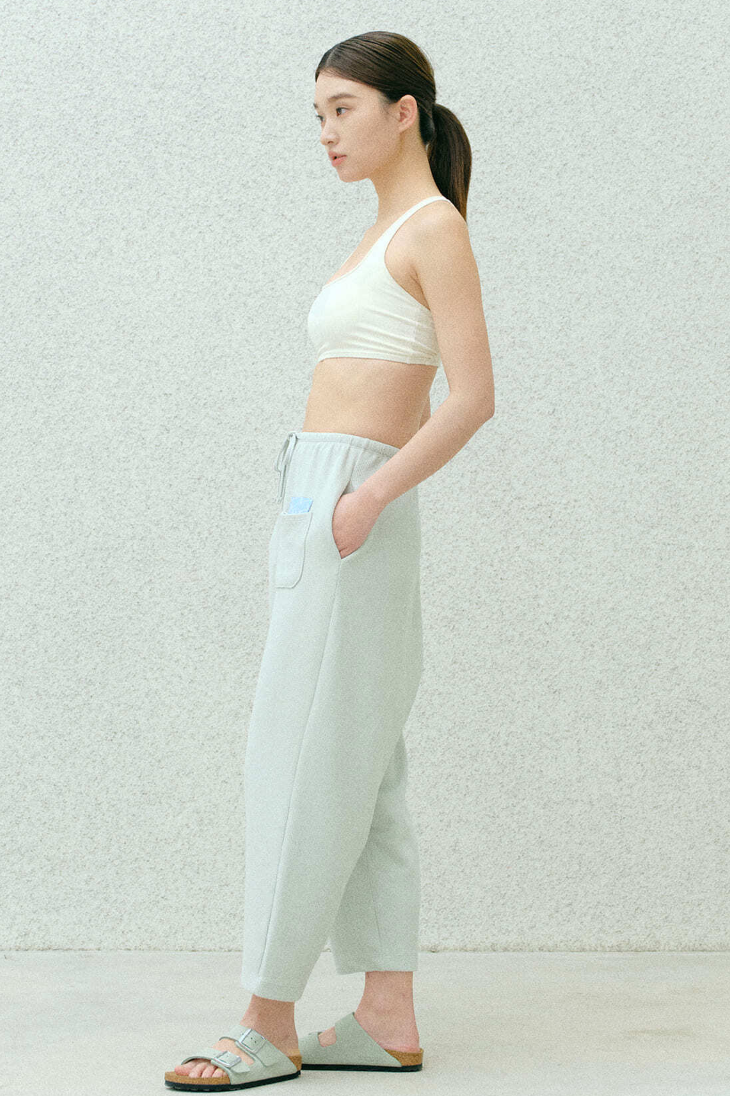 網紗交錯運動背心-香草