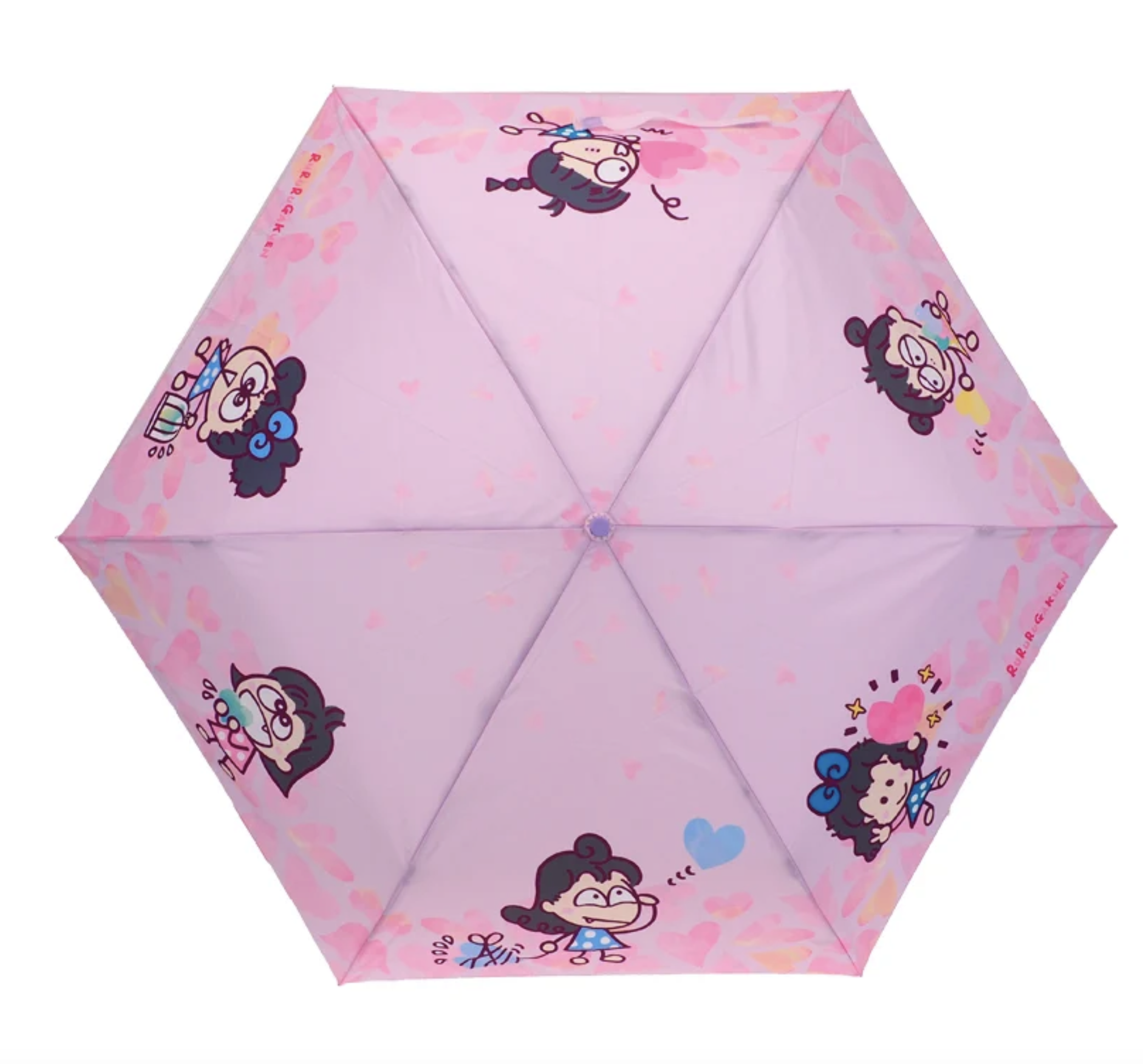 Rururugakuen 三節防風縮骨雨傘  鈦金屬色鋁桿 + 防風傘骨 + UV防護 9-8327-5