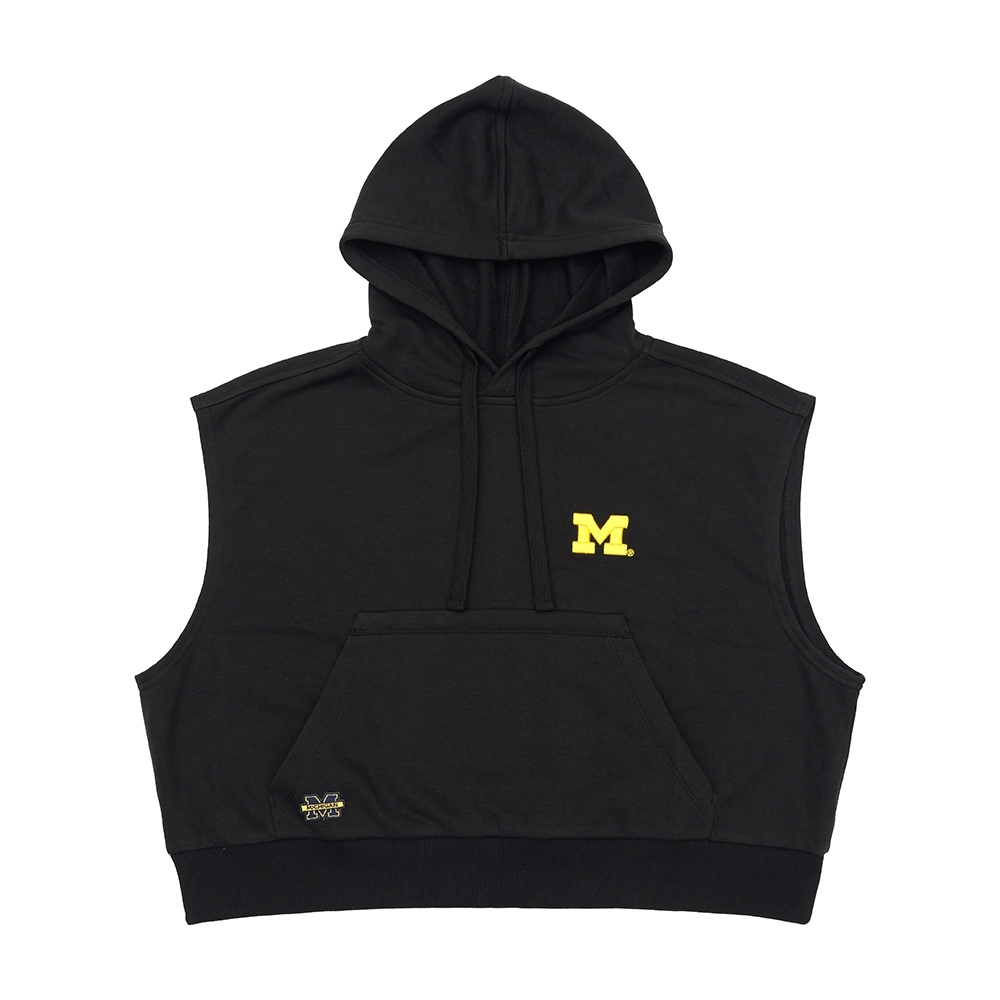 【NCAA】密西根大學 Michigan 女棉帽T-黑