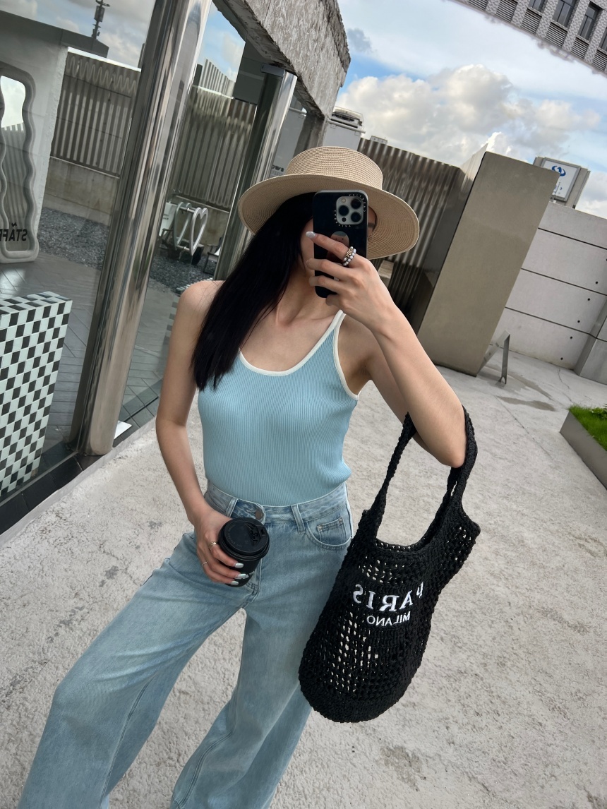 June.廣州連線 | 撞色針織背心*7色 ∣