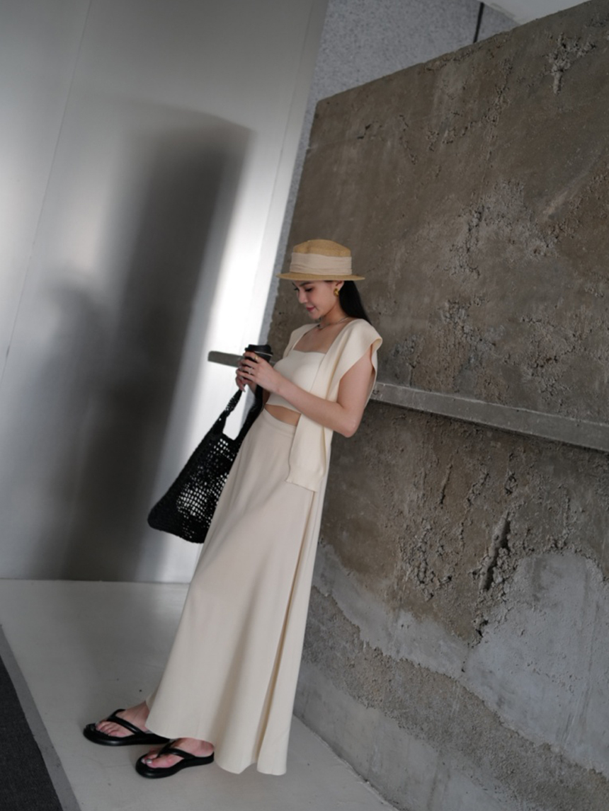 必帶優雅緞面長裙*3色