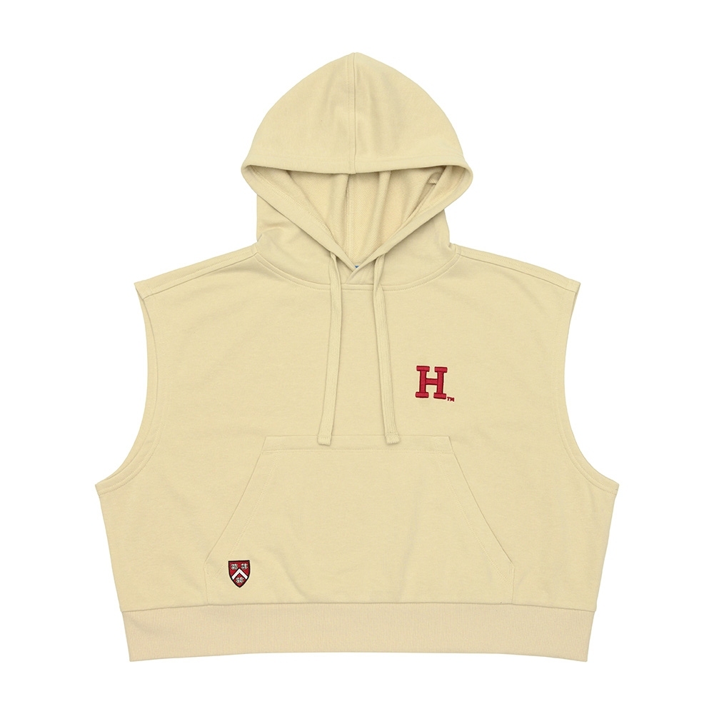 【NCAA】哈佛大學 Harvard 女棉帽T-中卡其