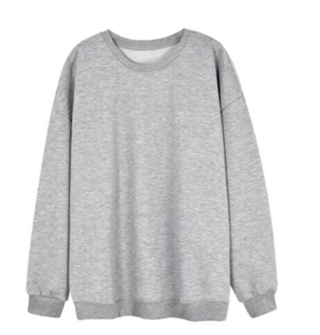 熱推純色女衛衣（花灰色圓領 XS-3XL下單後聯絡客服確認發貨尺碼）