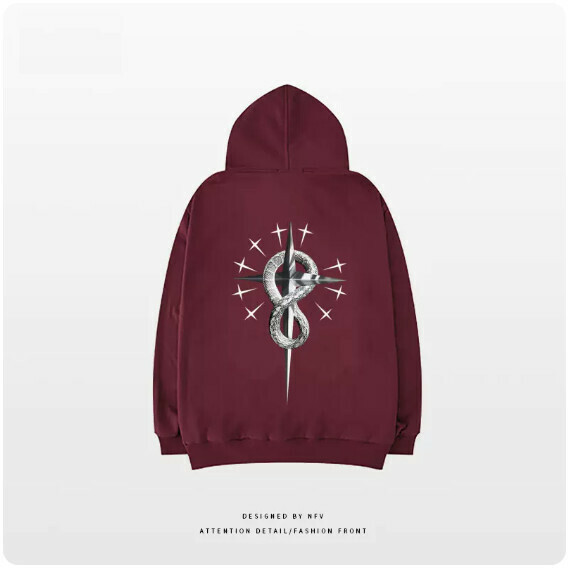 熱推連帽衛衣【M-3XL】【酒紅色-薄款】(下單後聯絡客服確認發貨尺碼) 