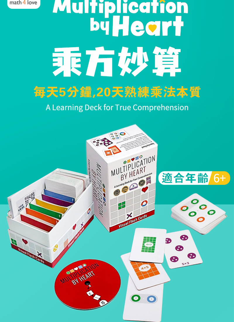 MultiplicationbyHeart 乘方妙算記憶思考桌遊 TB1629