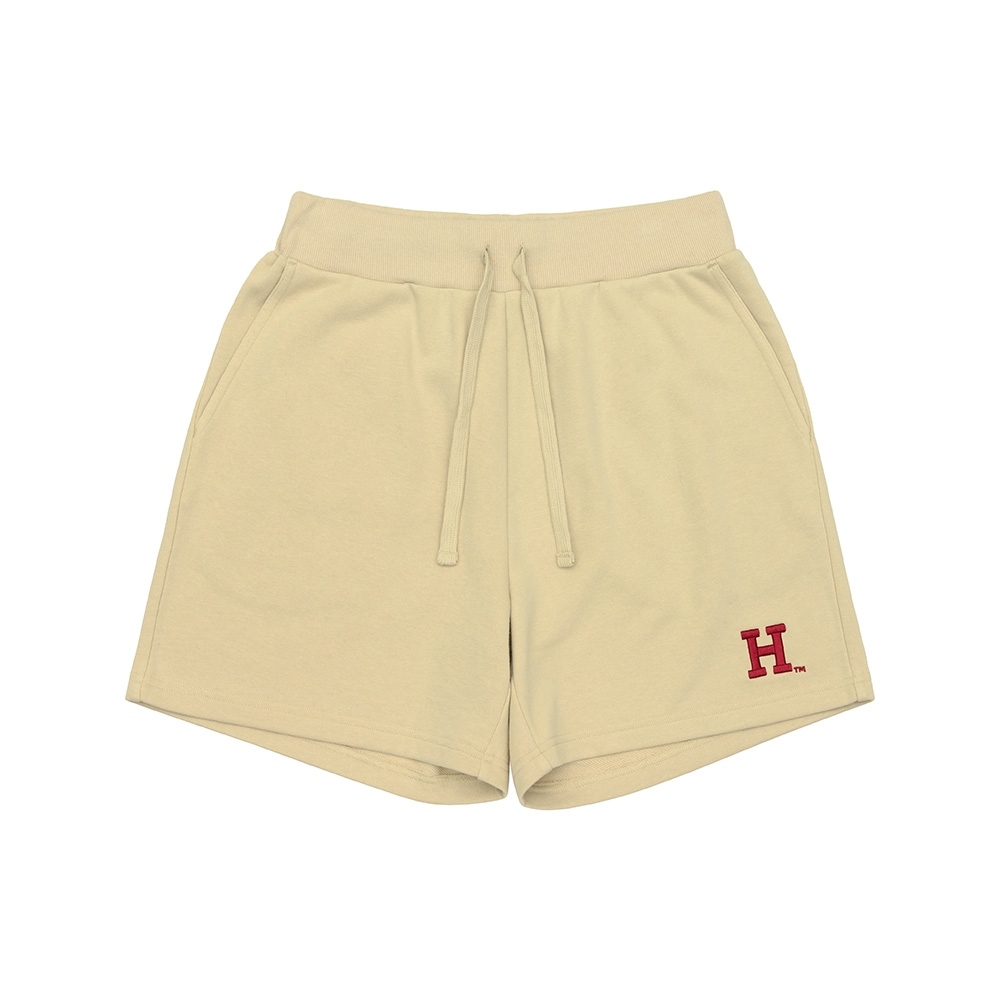 【NCAA】哈佛大學 Harvard 女棉短褲-中卡其