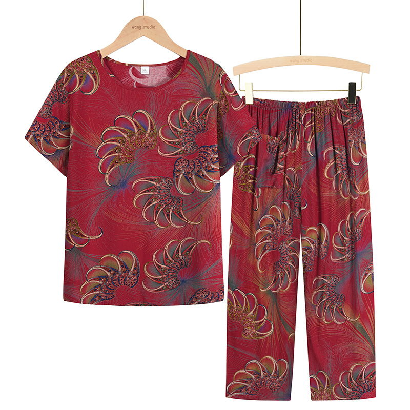 Seniors Short Sleeve Set (XL-3XL Size 17 Color) [Please contact customer service to confirm the shipping size after placing an order]