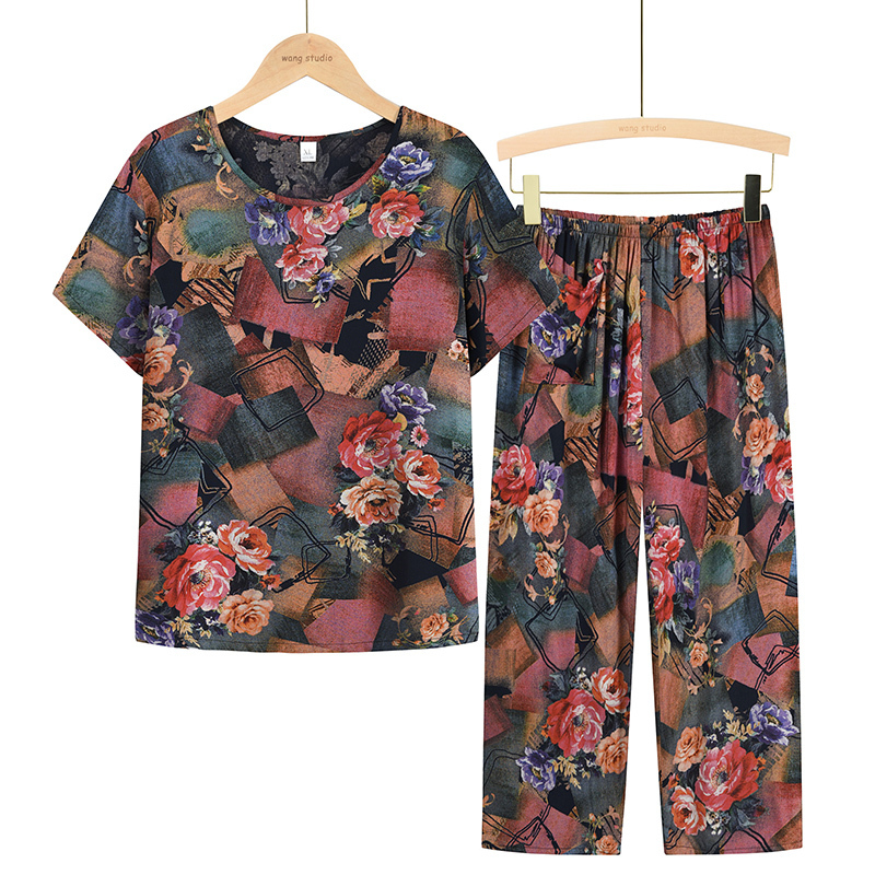 Seniors Short Sleeve Set (XL-3XL 20 Color) [Please contact customer service to confirm the shipping size after placing an order]