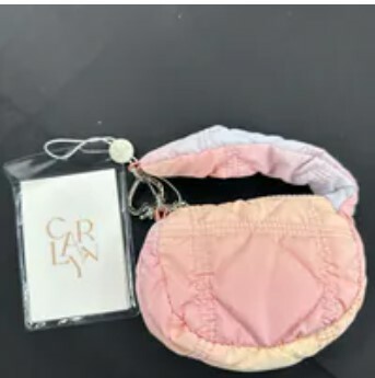 [S] CARLYN SMALL COIN PURSE,PEACH MULTI, J74101010PP (SC41)