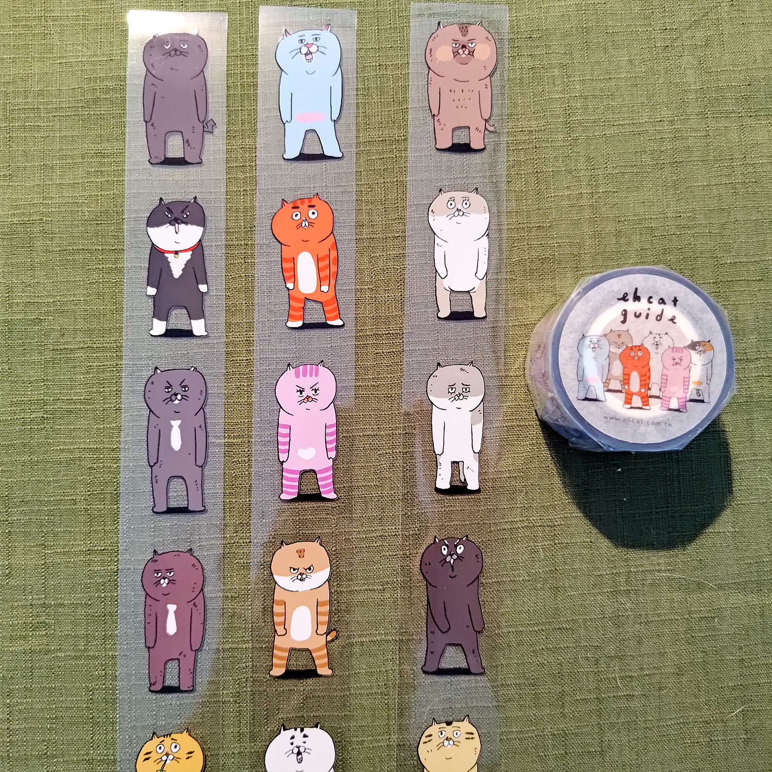 【ehcat貓室友】貓室友圖鑑PET膠帶2.0