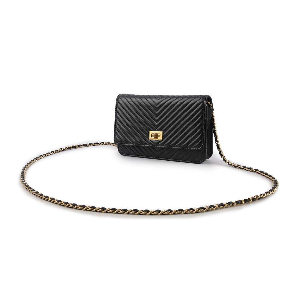 【CHANEL】金釦2.55 復古小牛皮WOC(黑色) CH14000122