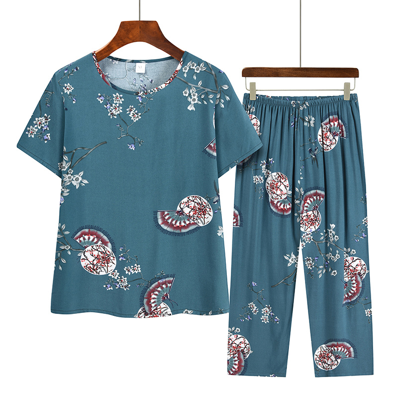 Seniors Short Sleeve Set (XL-3XL No. 5 Color) [Please contact customer service to confirm the shipping size after placing an order]