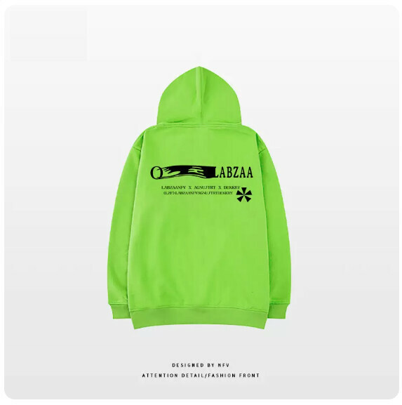 熱推連帽衛衣【M-3XL】【螢光綠-薄款】(下單後聯絡客服確認發貨尺碼) 
