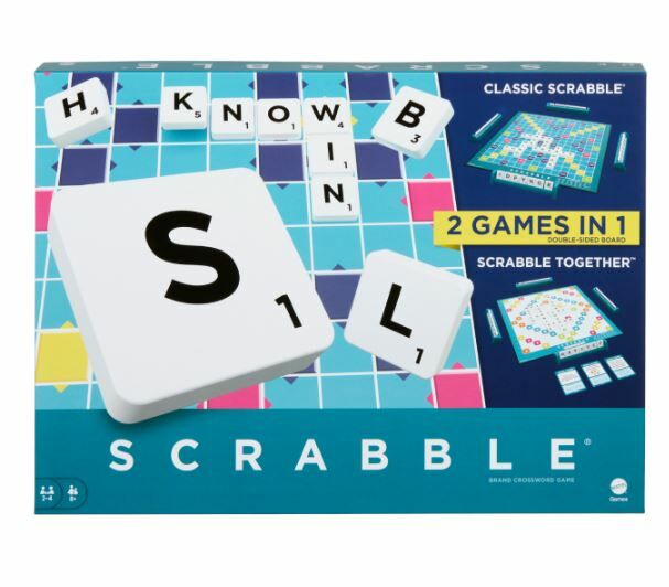 英文拼字遊戲 Scrabble 2024新美術版本 英文拼字桌遊