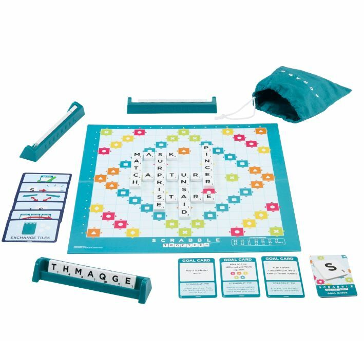 英文拼字遊戲 Scrabble 2024新美術版本 英文拼字桌遊