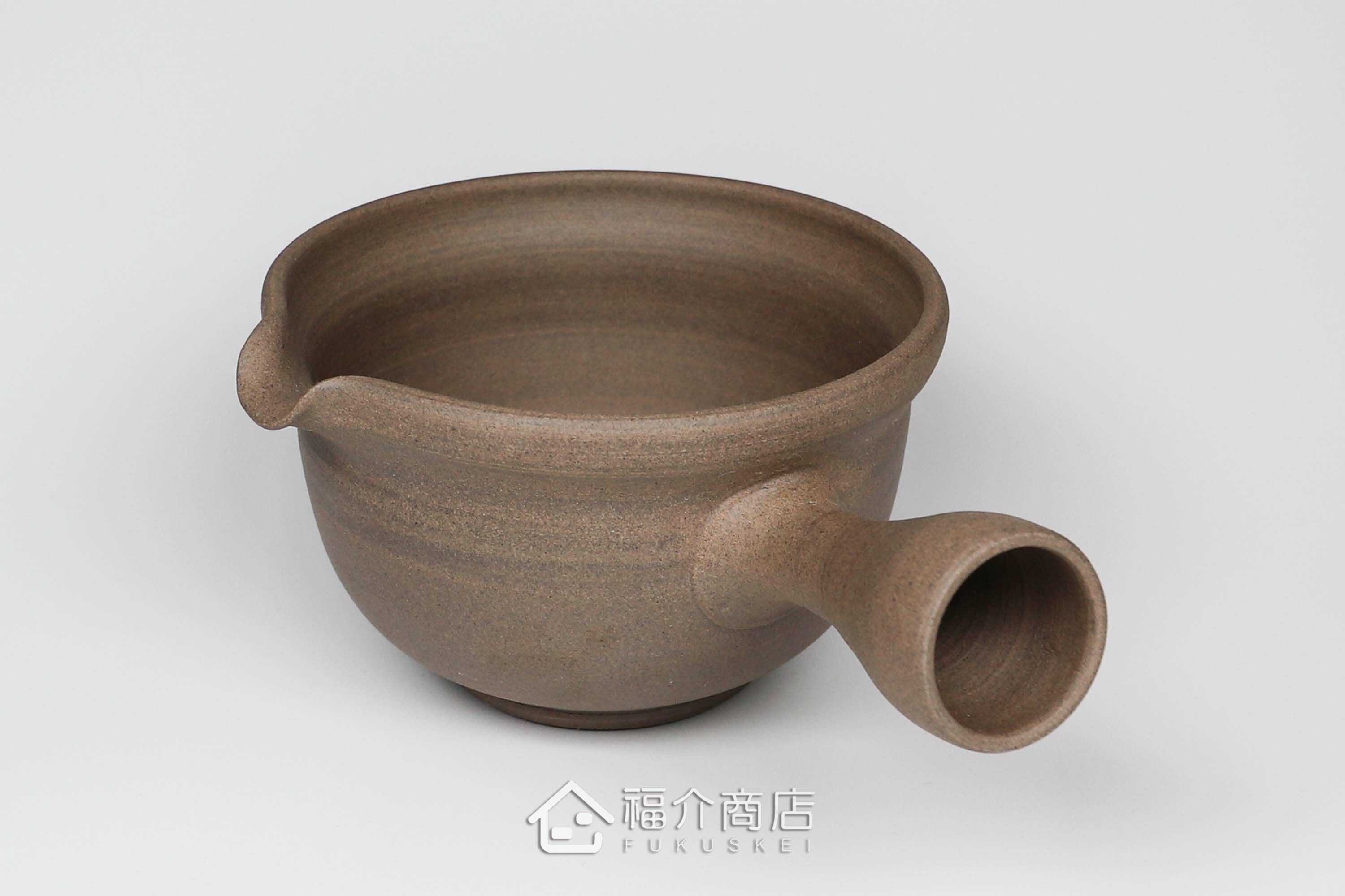 泡茶時將茶水分別倒入杯子的花造型日本陶瓷材質分茶壺