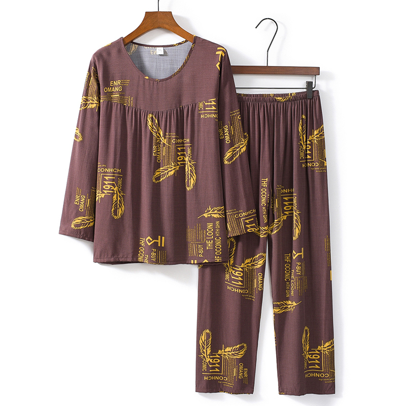 Senior Long Sleeve Set (XL-4XL No. 14 Color) [Please contact customer service to confirm the shipping size after placing an order]