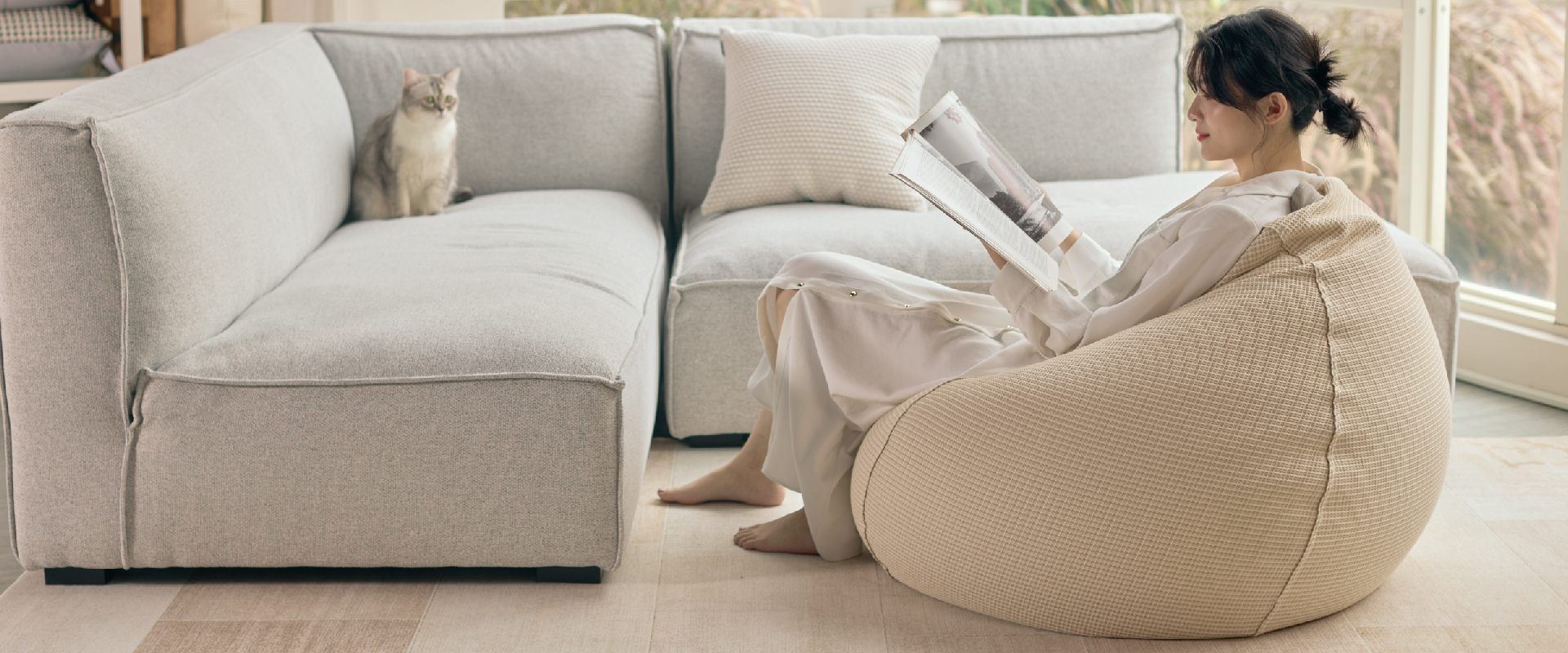 完全貼合你的耍廢姿勢的懶骨頭