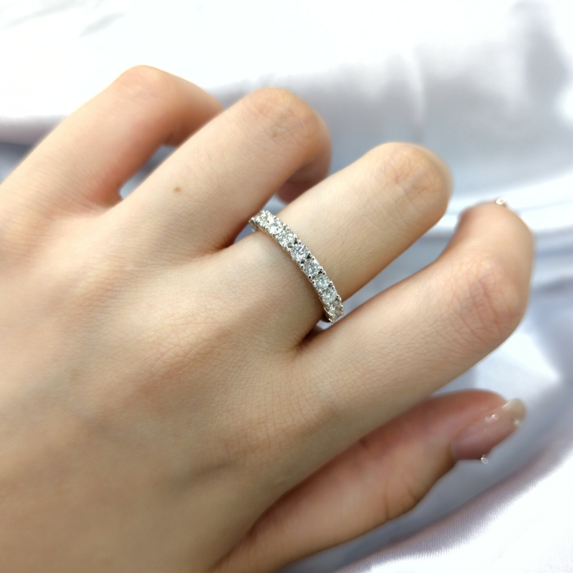 18K White Gold 0.78ct Diamond Ring