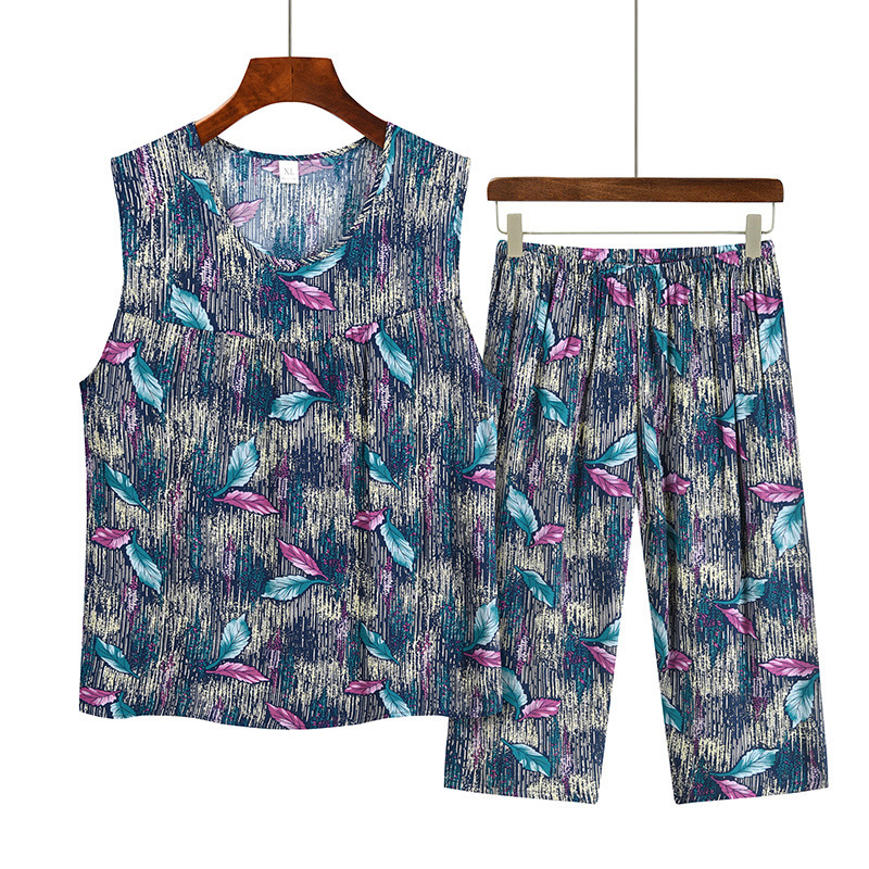 Sleeveless vest set for the elderly (XL-3XL size 10 color) [Please contact customer service to confirm the shipping size after placing an order]