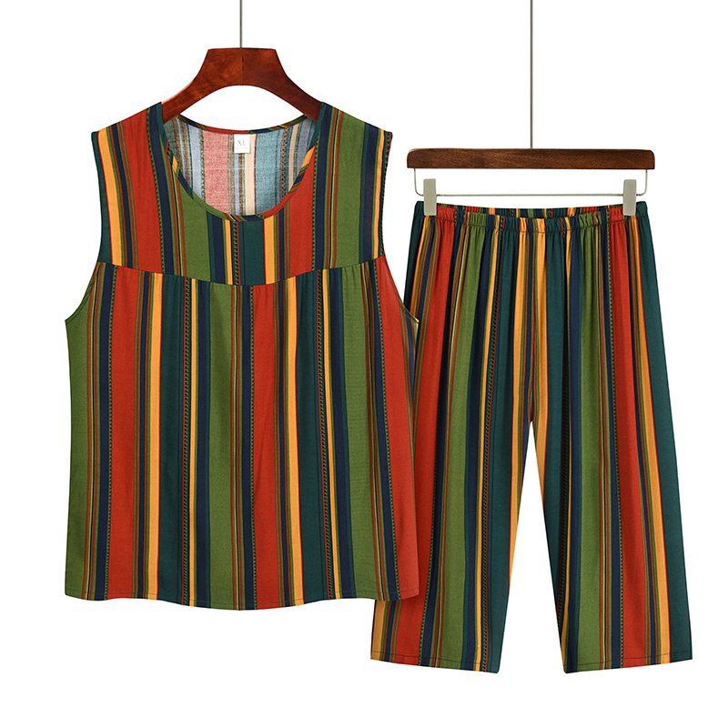 Sleeveless vest set for the elderly (XL-3XL size 12 color) [Please contact customer service to confirm the shipping size after placing an order]