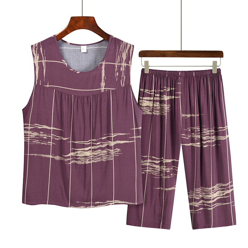 Sleeveless vest set for the elderly (XL-3XL size 15 color) [Please contact customer service to confirm the shipping size after placing an order]