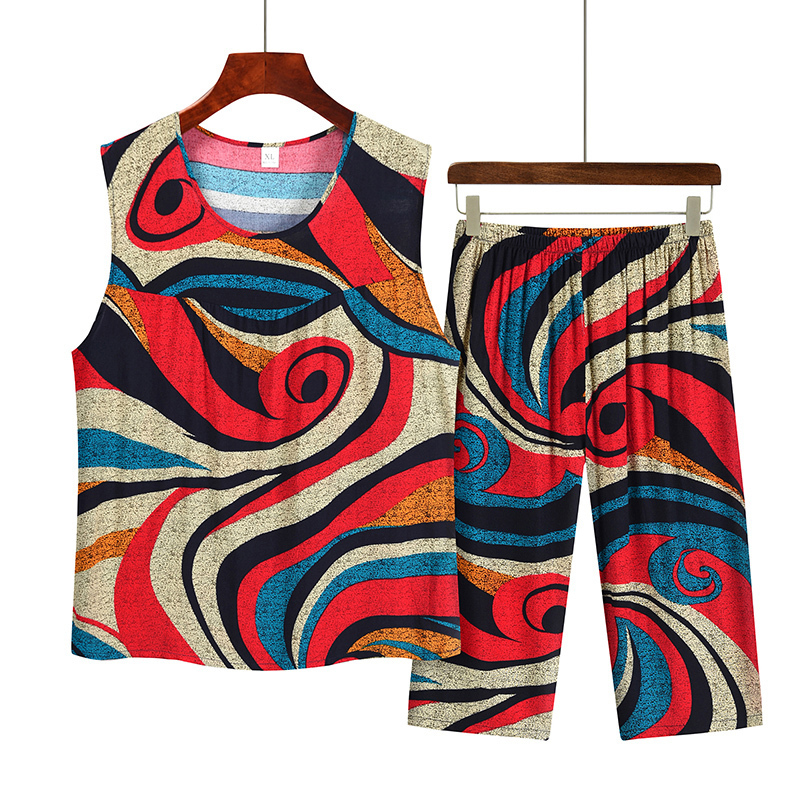 Sleeveless vest set for the elderly (XL-3XL size 13 color) [Please contact customer service to confirm the shipping size after placing an order]