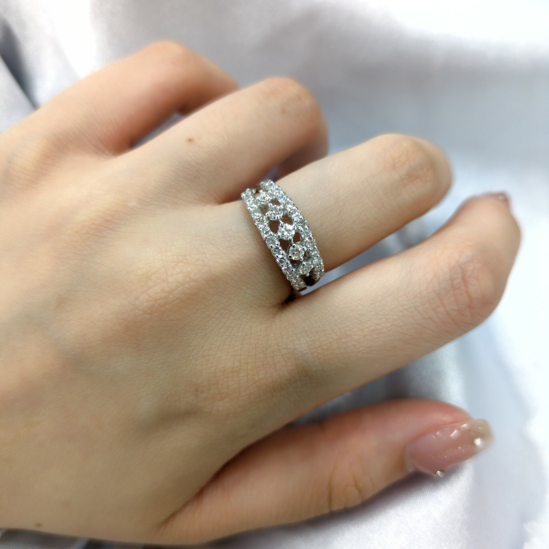 18K White Gold 0.55ct Diamond Ring