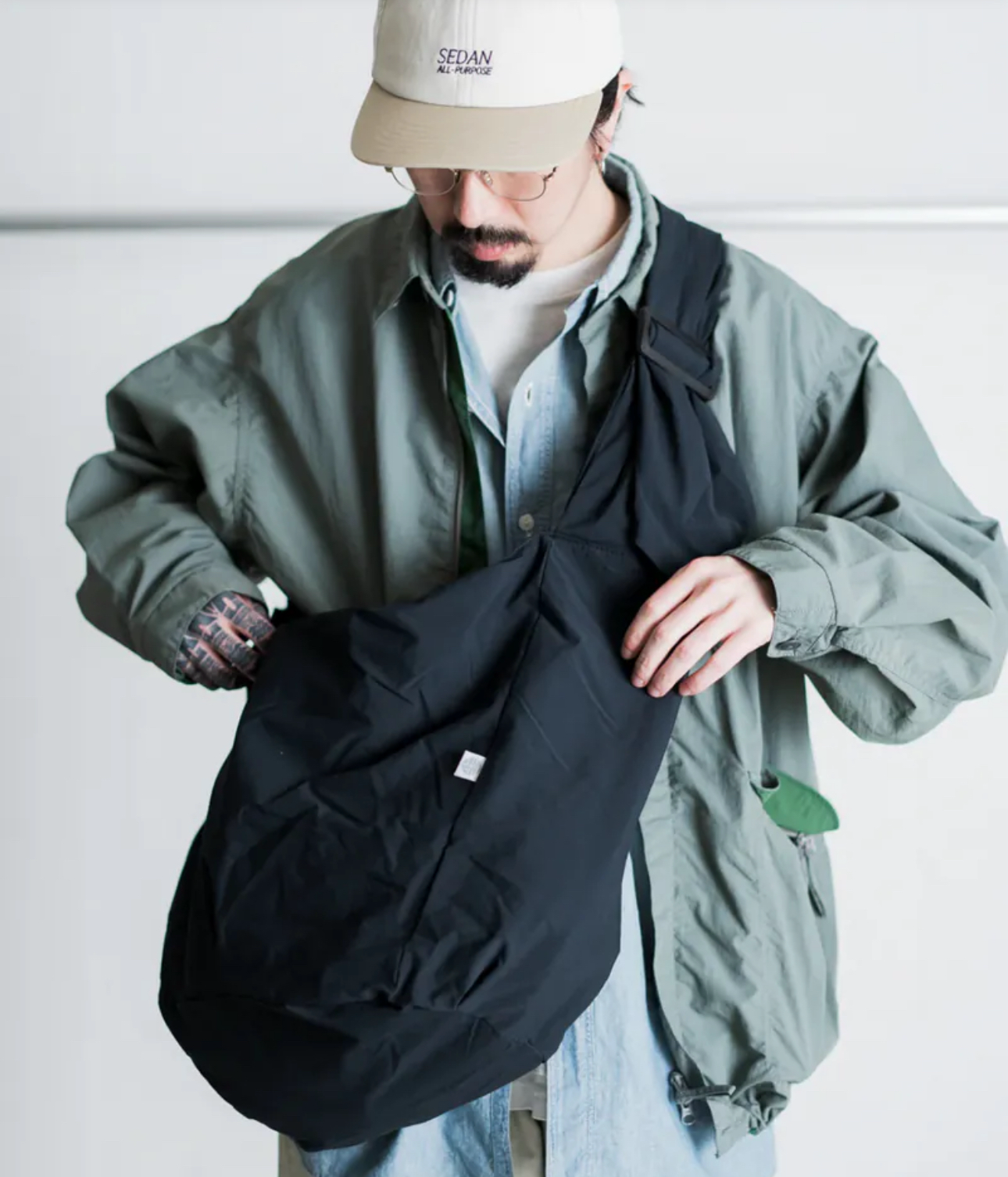 {預訂}Alk Phenix Furoshiki Bag Furoshiki bag / Karu-Stretch Taffeta II 防潑水斜孭袋