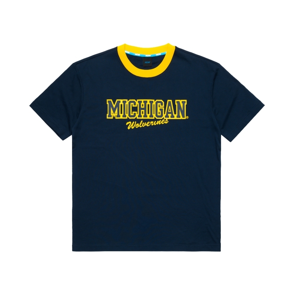 【NCAA】密西根大學 Michigan 中性落肩棉T-深藍