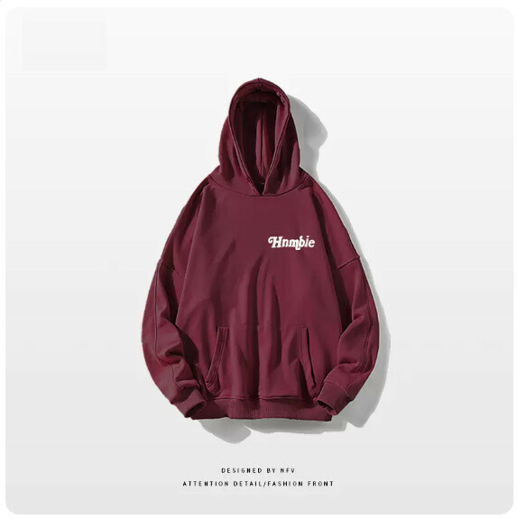 激抵連帽衛衣【M-3XL】【酒紅色-薄款】(下單後聯絡客服確認發貨尺碼) 