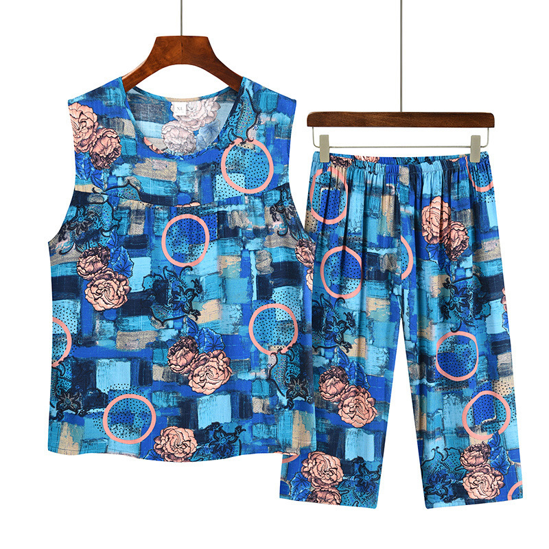 Sleeveless vest set for the elderly (XL-3XL size 19 color) [Please contact customer service to confirm the shipping size after placing an order]