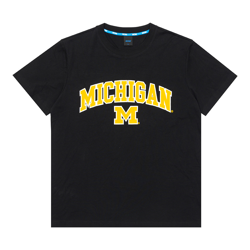 【NCAA】密西根大學 Michigan 中性圓領棉T-黑