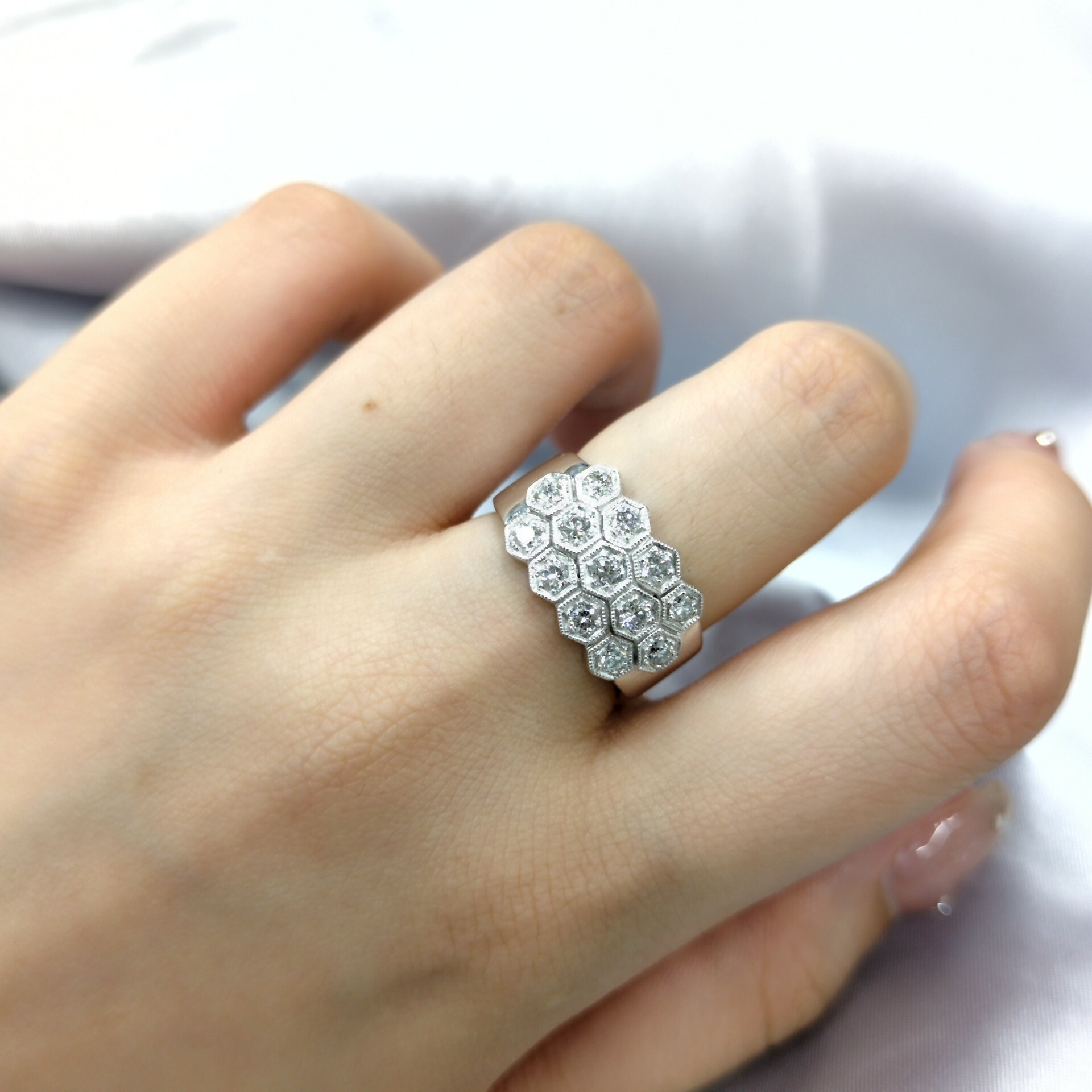 18K White Gold 0.78ct Diamond Ring
