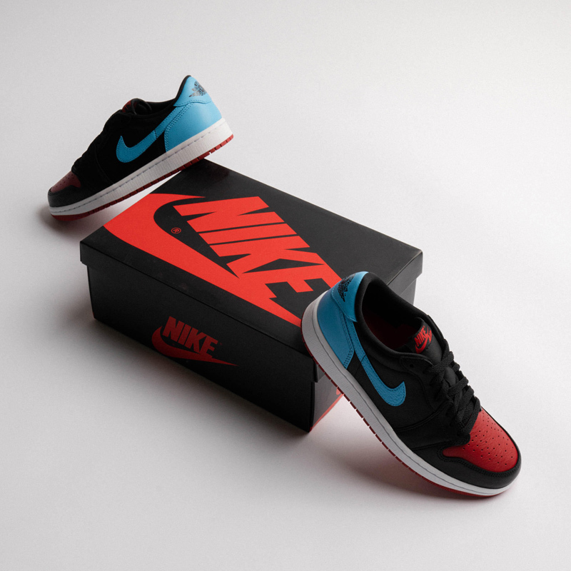 <連線代購商品>男女鞋 NIKE AIR JORDAN 1 LOW OG UNC to Chicago 黑紅藍 撞色 低筒 休閒鞋【CZ0775-046】AJ1OG