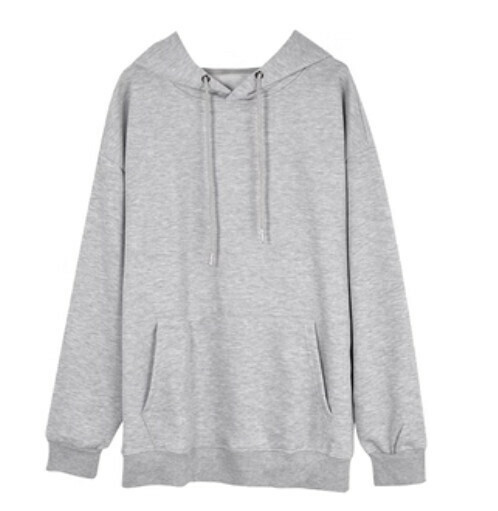 激抵純色女衛衣（花灰連帽 XS-3XL下單後聯絡客服確認發貨尺碼）