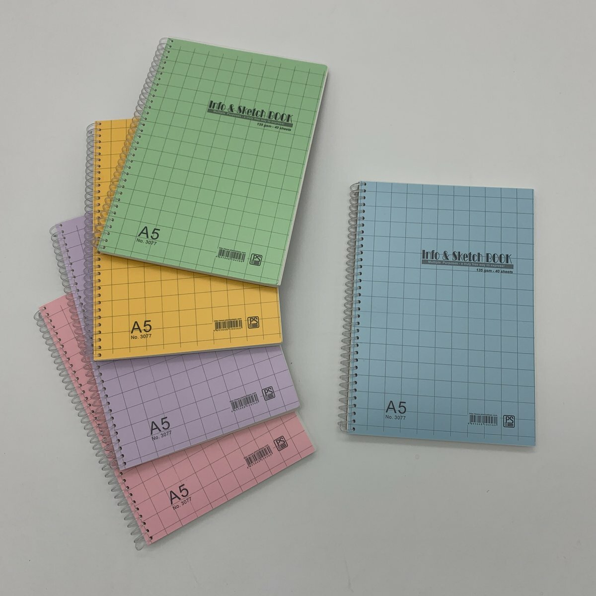 #3077 A5 圖畫簿 (40頁)  - 1本