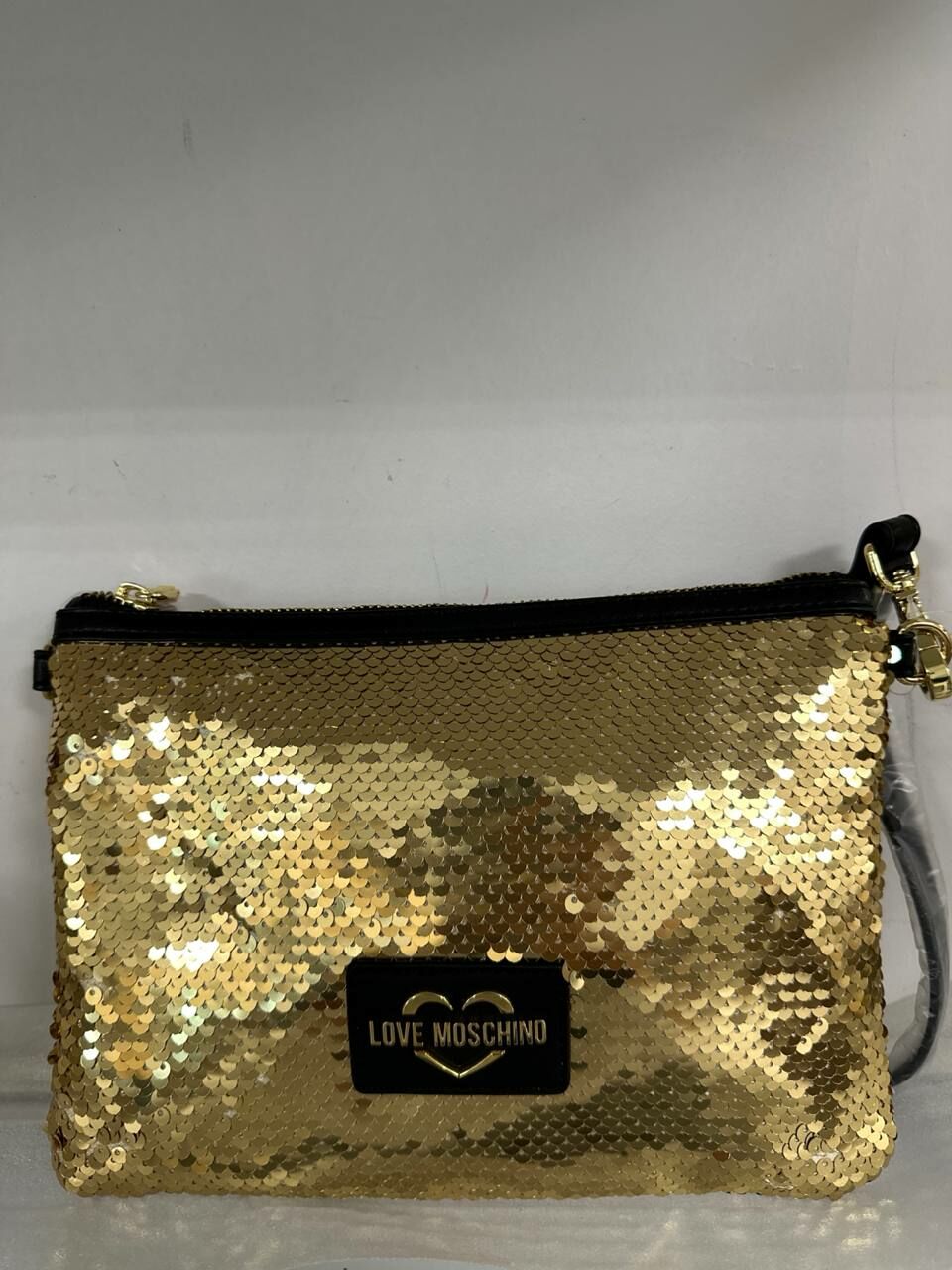 [S] LOVE MOSCHINO JC4071PP1GLP190A BORSA PAILLETTES,ORO/BLACK, 8059965849683 (SLM383)