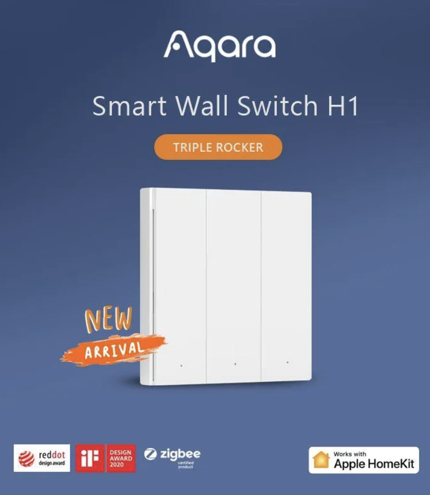 Aqara H1 智能 3制位牆身燈制(單火版)