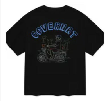 [S] COVERNAT KIRBY ANE ME T-SHIRT,BLACK, CO2402ST33BK (SCN69)