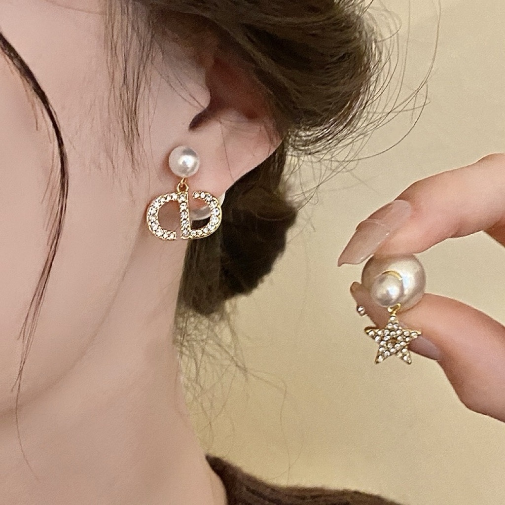 經典雙D 不對稱低奢金鑽星空夢幻珍珠系