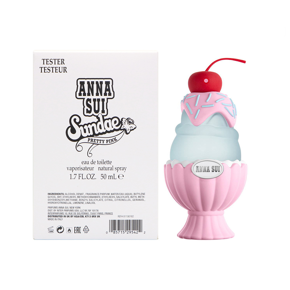 ANNA SUI安娜蘇 SUNDAE果漾聖代淡香水-Pretty Pink粉紅柚惑50ml TESTER