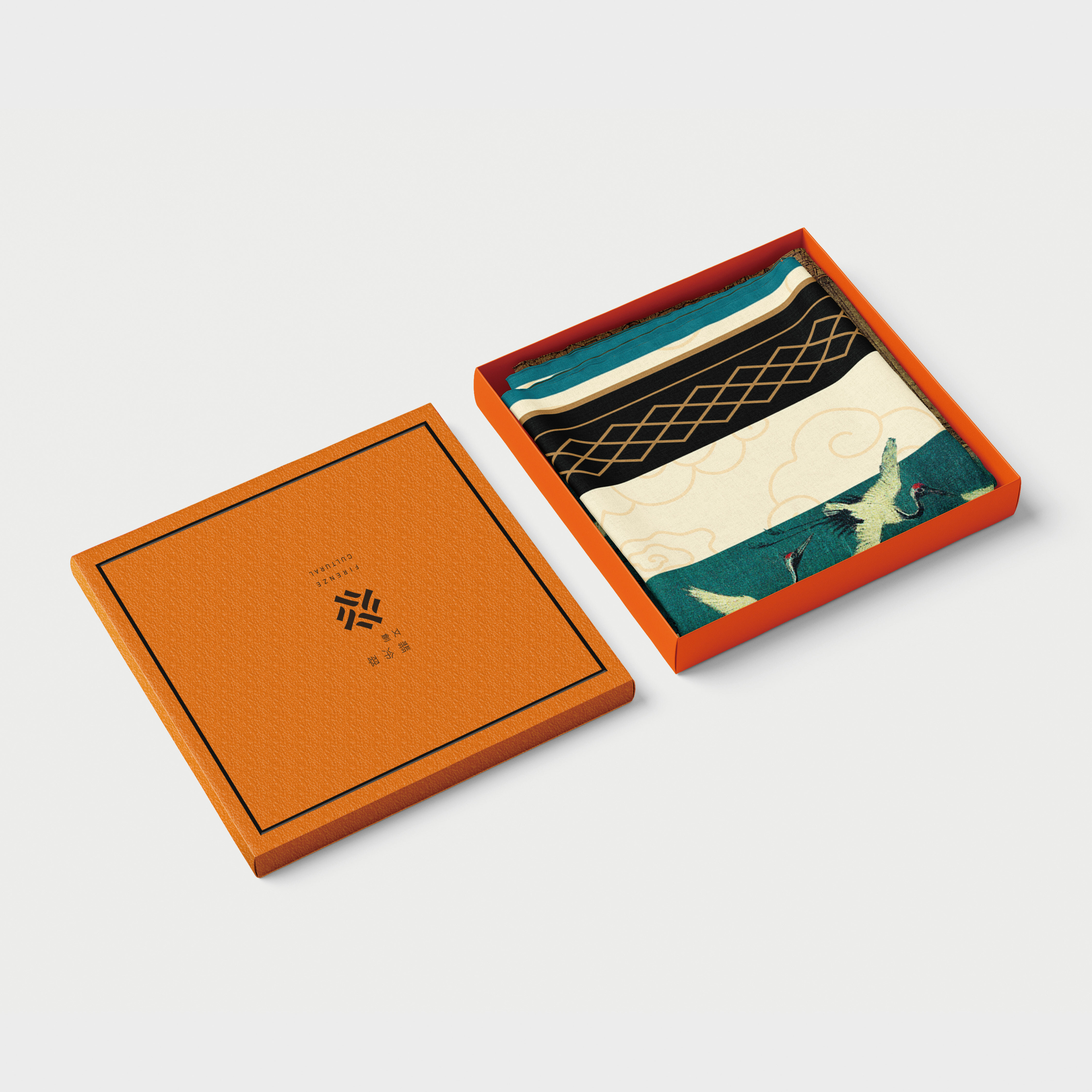 藝術中絲巾｜《瑞鶴圖》