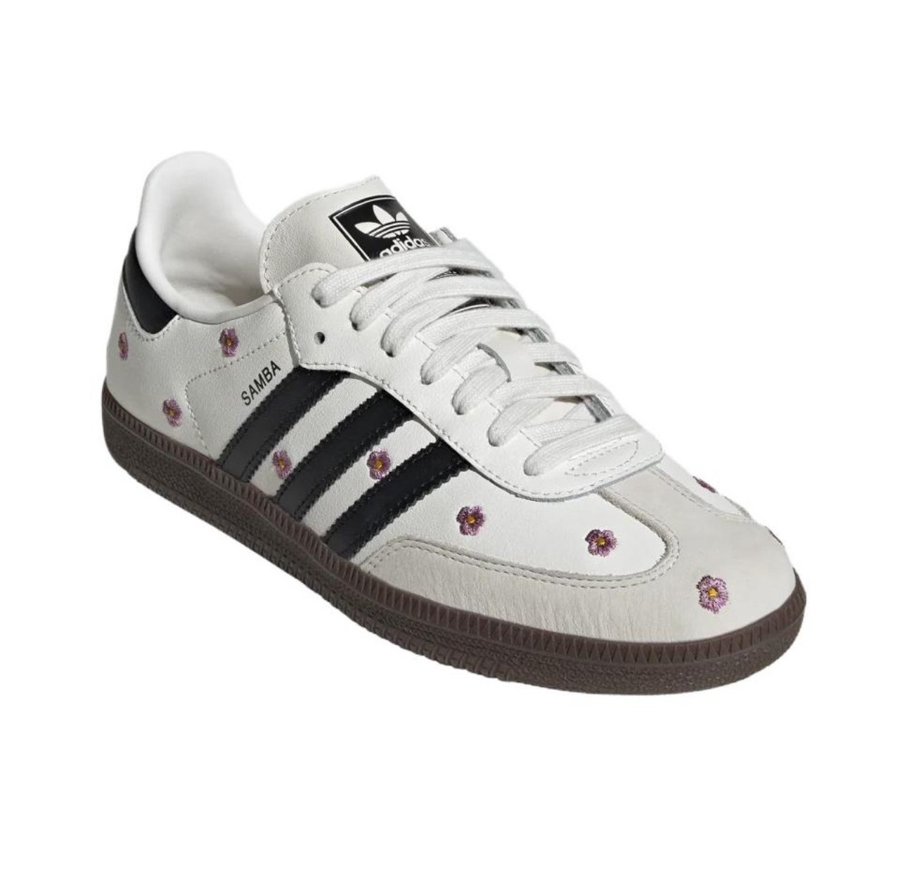 Adidas Originals SAMBA OG 白色刺繡花卉