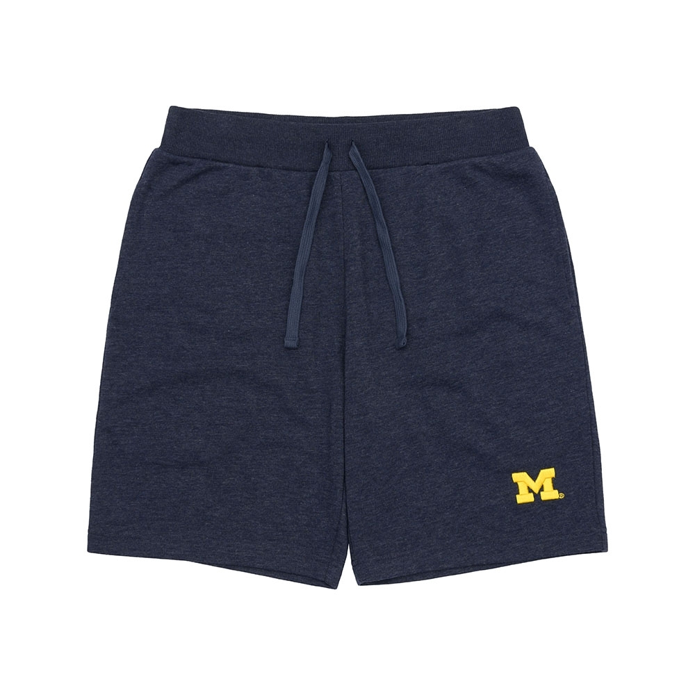 【NCAA】密西根大學 Michigan 男棉五分短褲-深藍