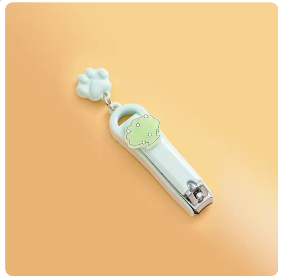 Hotly recommended portable MINI anti-splash nail clippers ([Pendant Cat Claw Style] Shell)